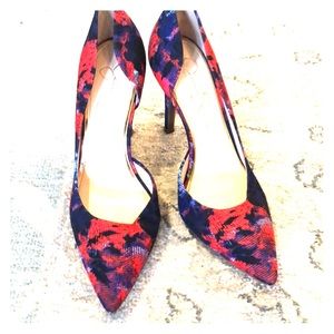 Jessica Simpson multicolor floral heels